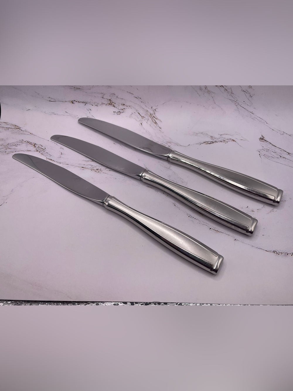 Oneida Satin Shasta Stainless Steel Butter Knives Set of 3 Replacement